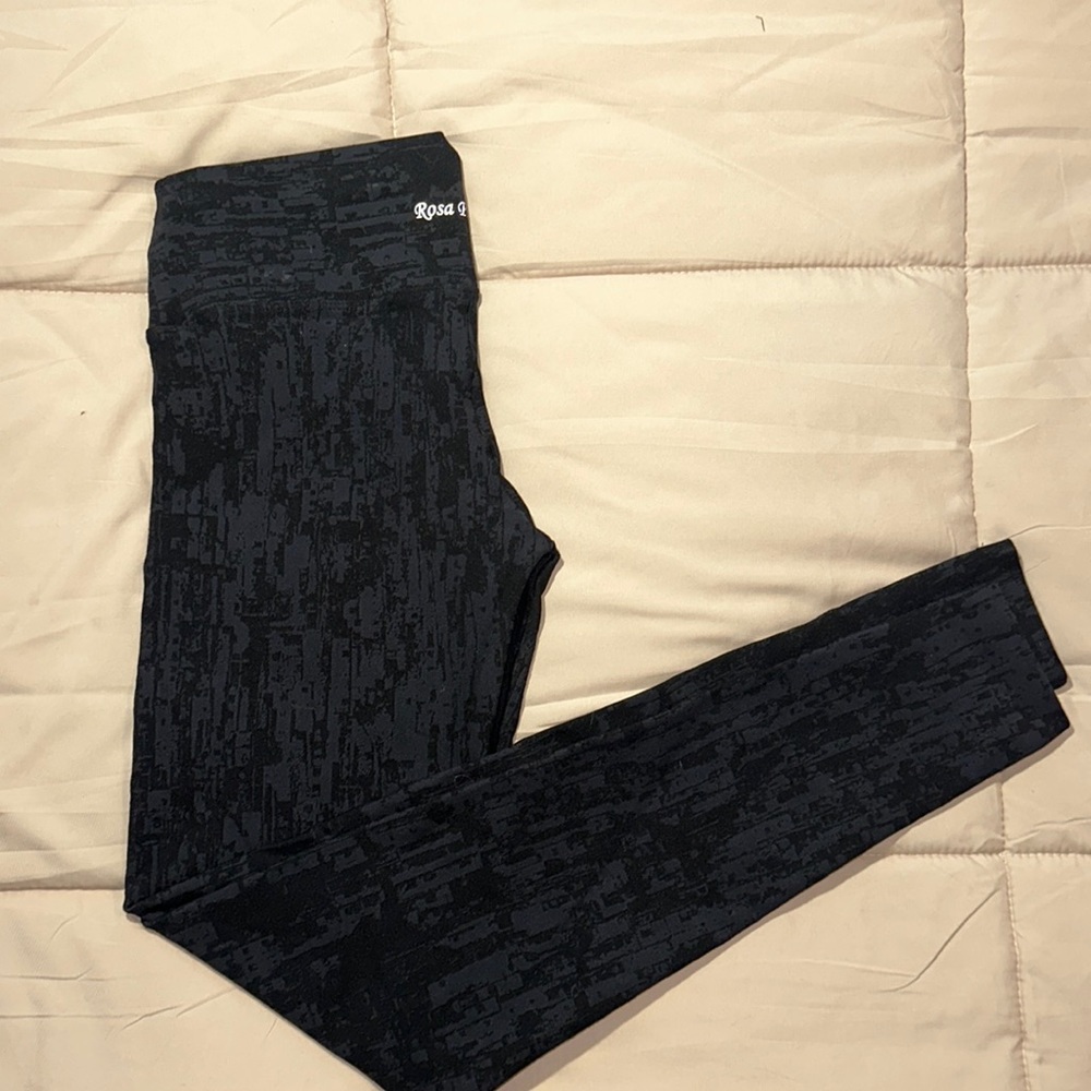 BLACK TEXTURED LEGGINGS LONG LENGTH
